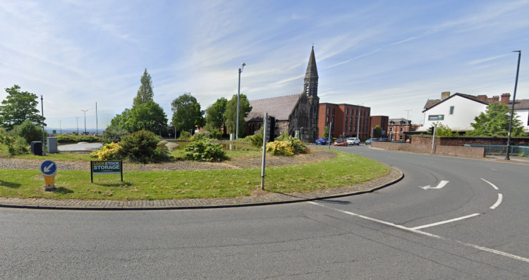 Phase one of the scheme will see a controlled exercise to turn off the existing traffic signals at the roundabout (Image via: Cheshire West and Chester Council) 