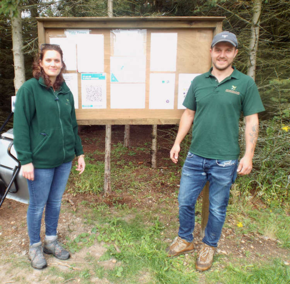 Sam and Claire provide on-site info