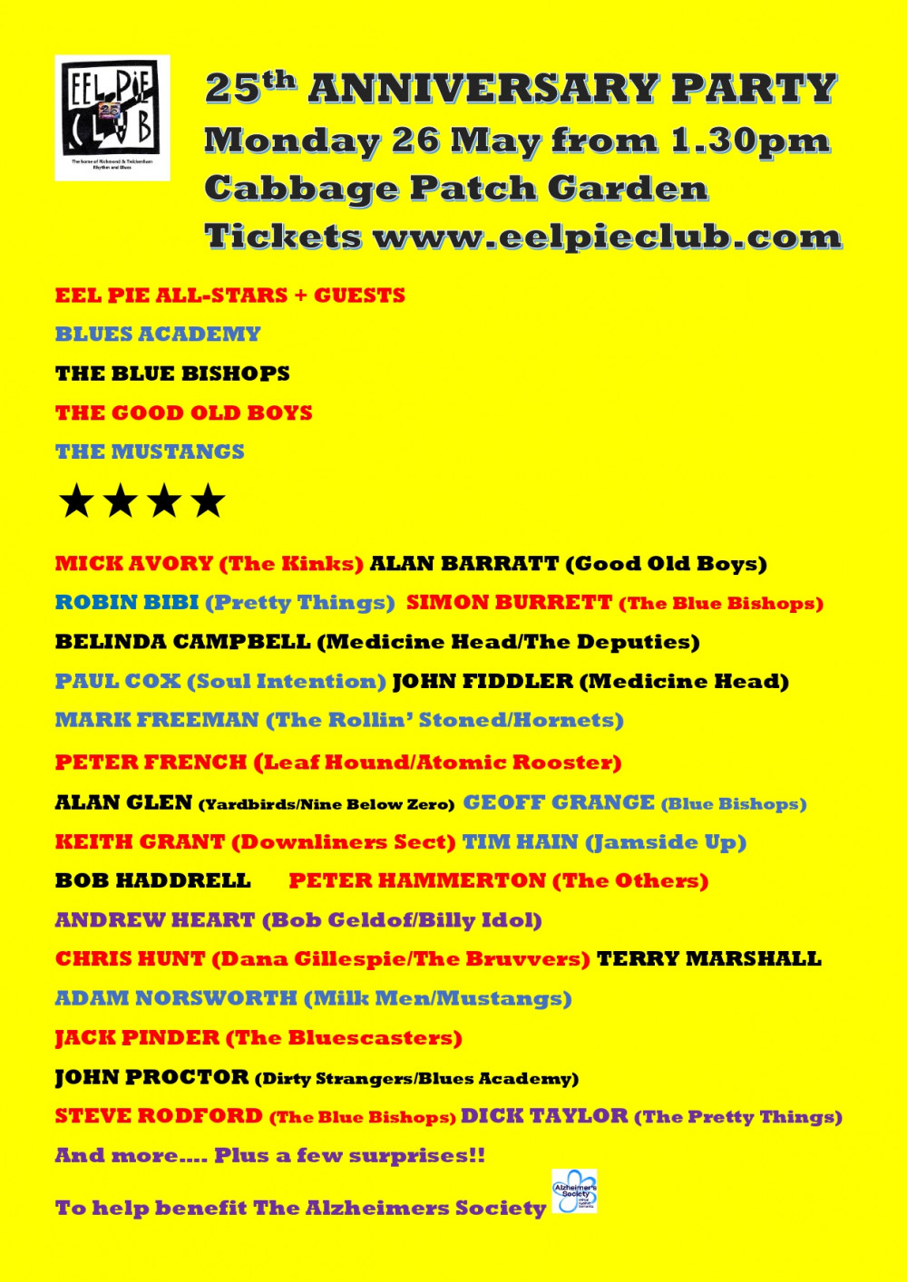 Eel Pie Club 25th Anniversary Party Eel Pie Club 25th Anniversary Party