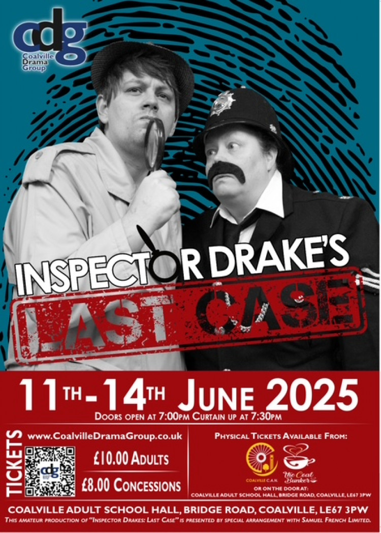 nspector Drake's Last Case at The Adult School, Bridge Road, Coalville nspector Drake's Last Case at The Adult School, Bridge Road, Coalville