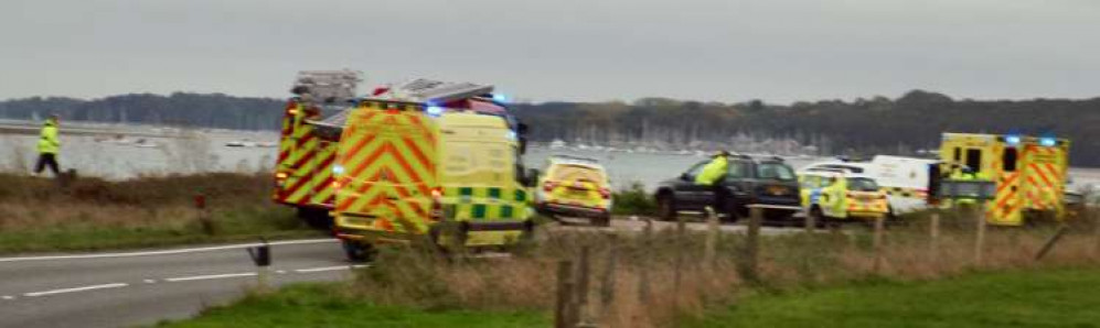 Coastguard were seen at Strand