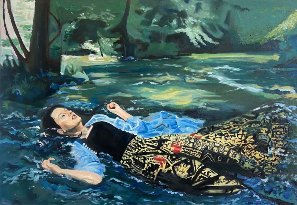 'Ophelia' is one of the 20 finalist artworks by 16-year-old Lotus McCarry (Image via: Lotus McCarry) 'Ophelia' is one of the 20 finalist artworks by 16-year-old Lotus McCarry (Image via: Lotus McCarry)