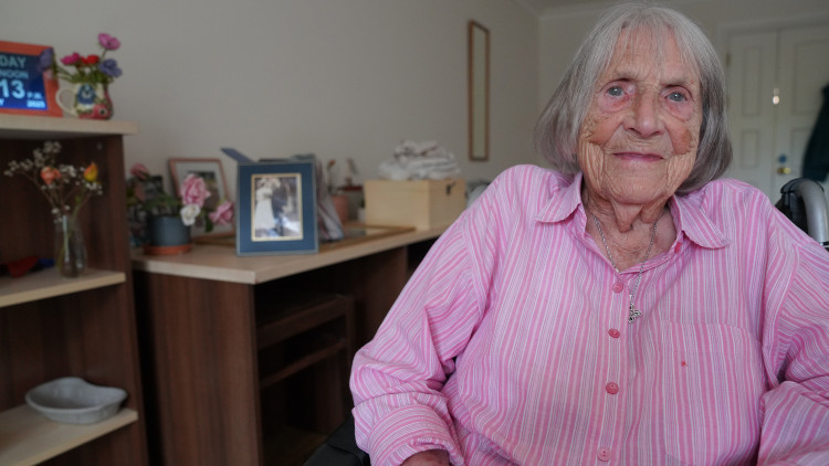 97-year-old Rita Harvey is a resident at Royal Star & Garter's Surbiton Home (Credit: Royal Star & Garter)