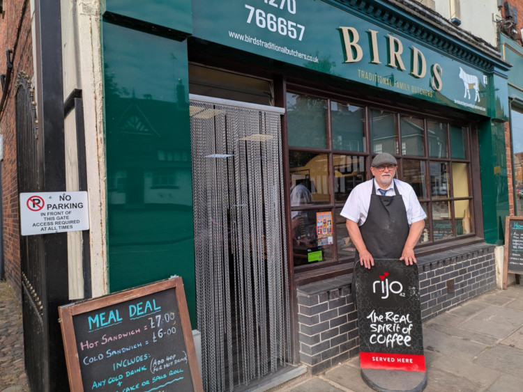 Sandbach butcher, Mick Hoole, has retired from the trade after 50 years. (Photo: Nub News)
