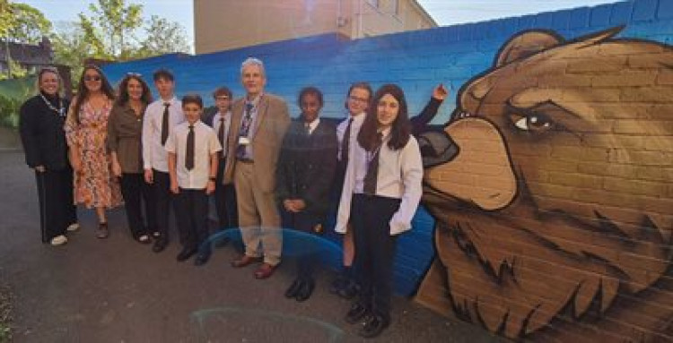 The new mural