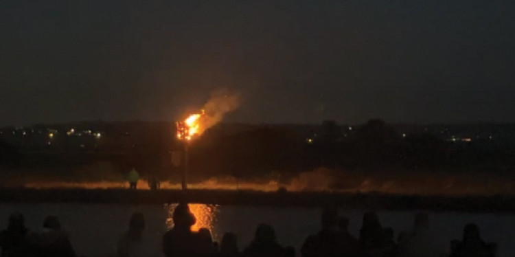 Beacon blazes at Coalhouse Fort