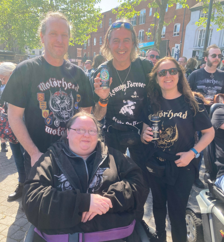 Hector Navarro and Marta Egea from Spain with Dean Mould and Ann Matthews from Wolverhampton. (LDRS)