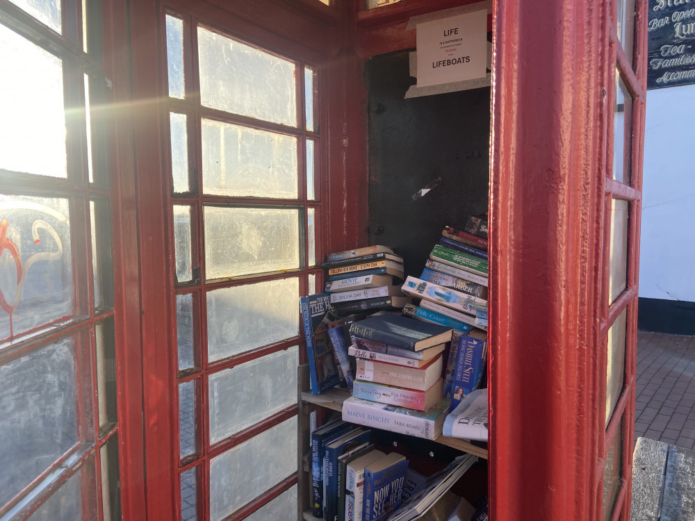 The telephone box was most recently used as a micro library. (Credit: Chloe Brewster) The telephone box was most recently used as a micro library. (Credit: Chloe Brewster)