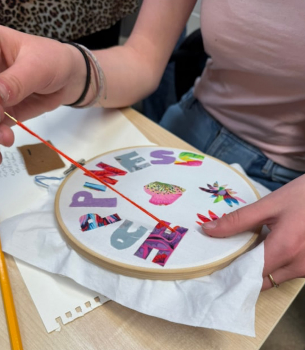 Children in Hertfordshire are using textile art to share their foster care experiences (Via Hertfordshire County Council) Children in Hertfordshire are using textile art to share their foster care experiences (Via Hertfordshire County Council)