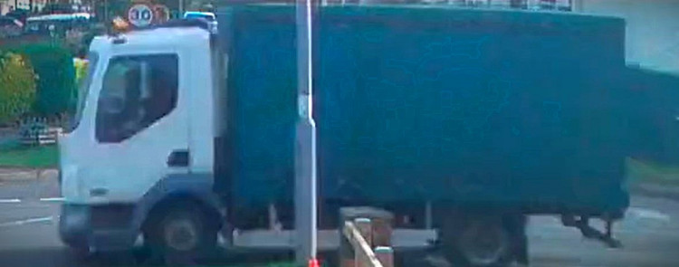 Staffordshire Police has released this CCTV image of the lorry. (Staffordshire Police)