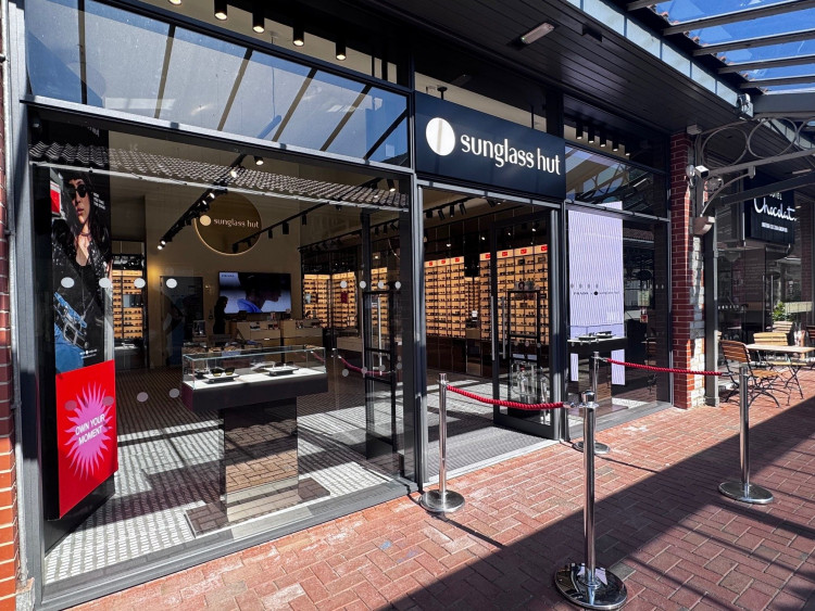 Sunglass Hut relocates to a larger unit at Clarks Village, offering more designer eyewear and expanded displays.