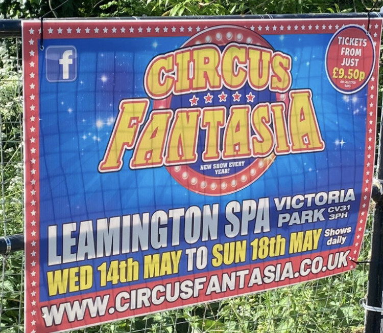 Circus Fantasia is coming to Leamington this week commencing tomorrow (14 May)(images via James Smith)
