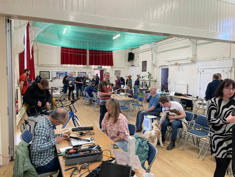The monthly event welcomes members of the public to bring any broken items (Image via: Chester Repair Cafe)
