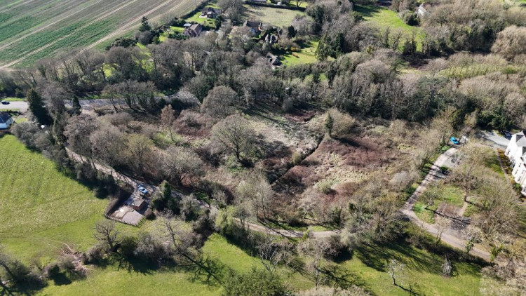 The piece of land off Birmingham Road is being auctioned by Loveitts (image via Rightmove/Loveitts)