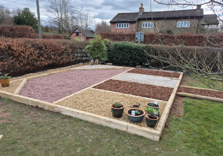 The new sensory garden at Adlington Primary (Credit: UU)