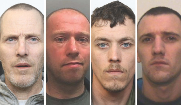 Chris Carter, Geoffrey Pearson, Ryan Beevers and Dale Fitzpatrick have been jailed (Credit: Cheshire Police)