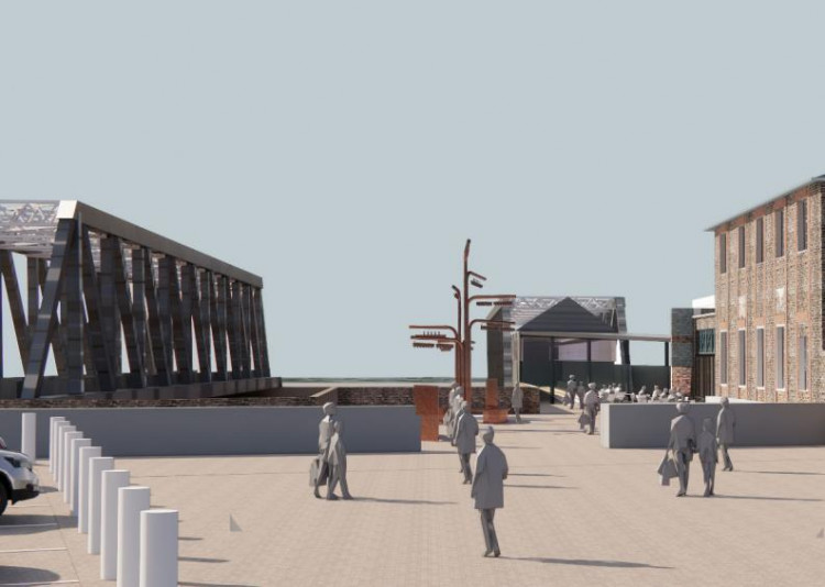 An architect's impression of how Tilbury pier and foreshore could look