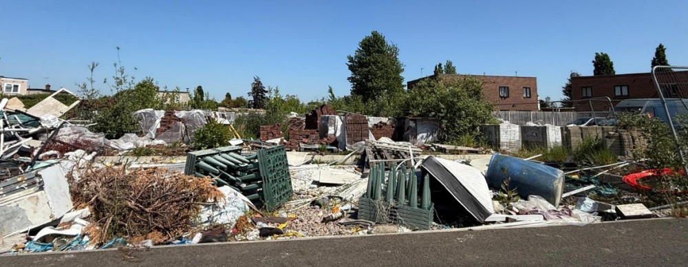 The state of the Lawns devel,opment pictured today by Nub News. The state of the Lawns devel,opment pictured today by Nub News.