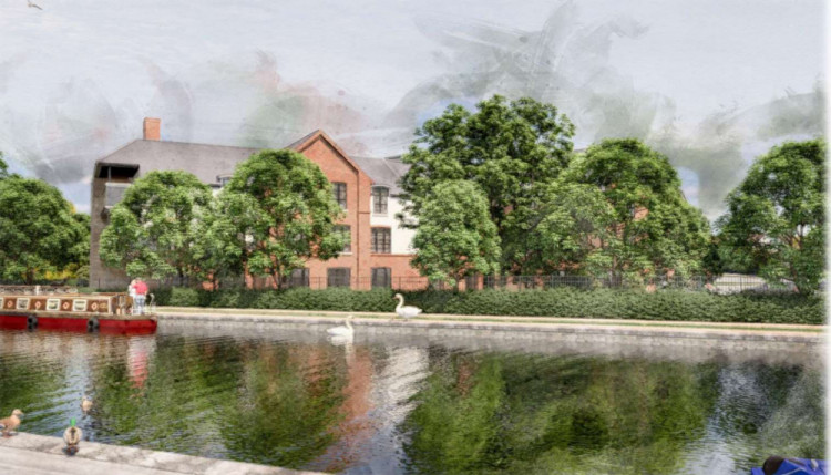 Belmont Healthcare has had two applications refused for the home near the Grand Union Canal (image via planning application)