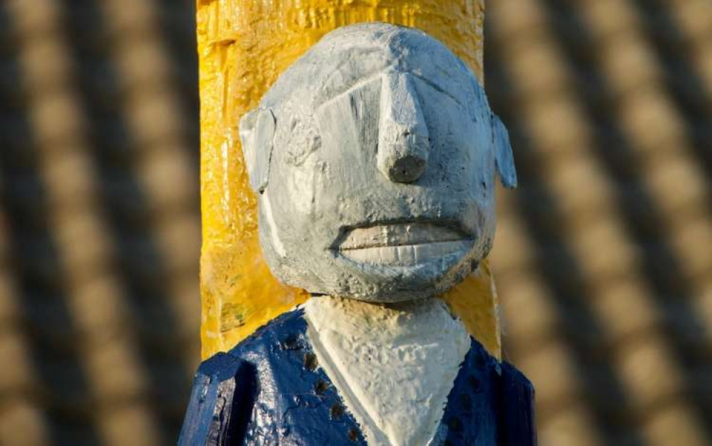 New coat of paint over offending image on totem pole (Picture credit: contributed)