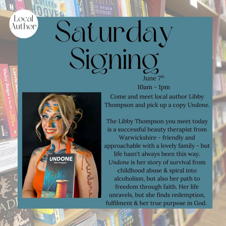 Saturday Signing – Come and Meet Author Libby Thompson Saturday Signing – Come and Meet Author Libby Thompson