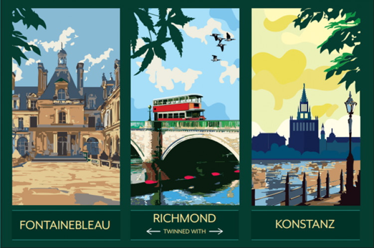 The mural will feature both of Richmond's twinned towns. (credit: Richmond in Europe Association)
