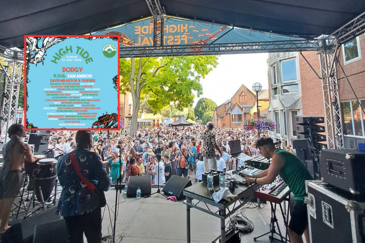 Crowds enjoy live music at a previous High Tide Festival in Twickenham, which returns this July with performances across 17 stages and venues (credit: High Tide Festival).