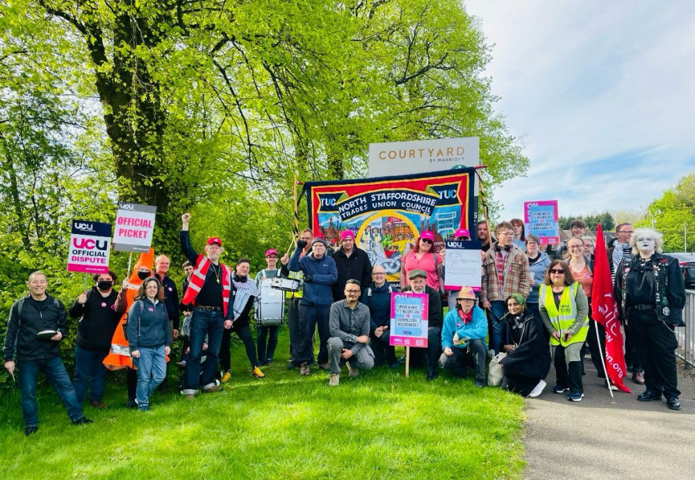 UCU members at Keele University have started five days of strike action in a dispute over job cuts. (LDRS) UCU members at Keele University have started five days of strike action in a dispute over job cuts. (LDRS)