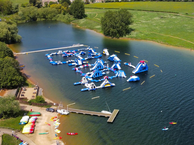 Aqua Park has returned to Rutland Water for the start of the summer season (Photo: Aqua Park Rutland)