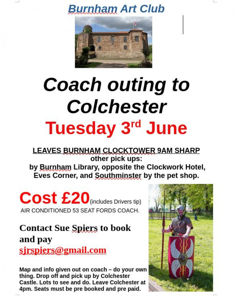 Coach outing to Colchester from Burnham on Crouch Coach outing to Colchester from Burnham on Crouch