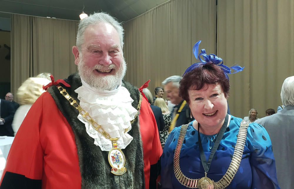 Cheshire East mayor David Edwardes with deputy Judy Snowball (Credit: LDRS) Cheshire East mayor David Edwardes with deputy Judy Snowball (Credit: LDRS)