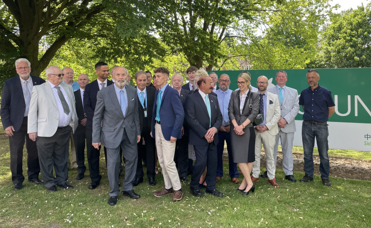 Leicestershire's Reform UK councillors at County Hall. Photos: LDRS