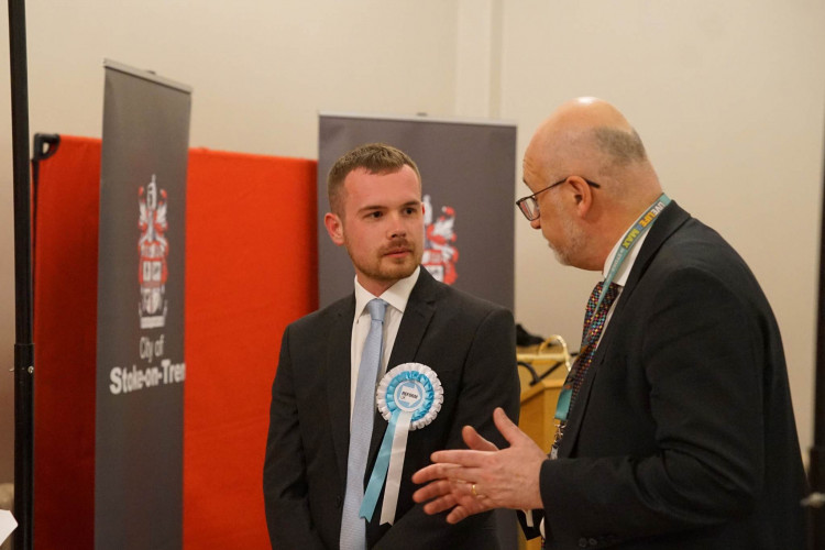 Reform UK's Luke Shenton has won the Birches Head and Northward ward council by-election. (Nub News)