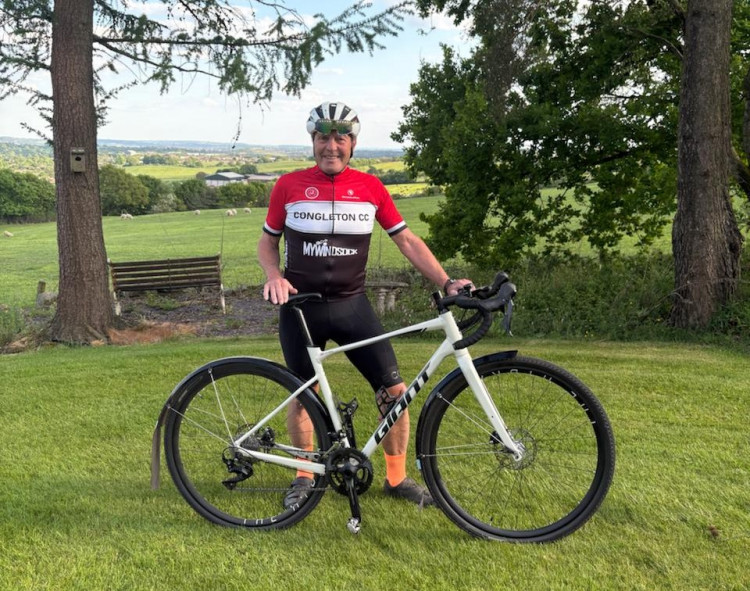 John Eagle is cycling from Land's End to John o' Groats next month (Credit: Beartown Rickshaw)