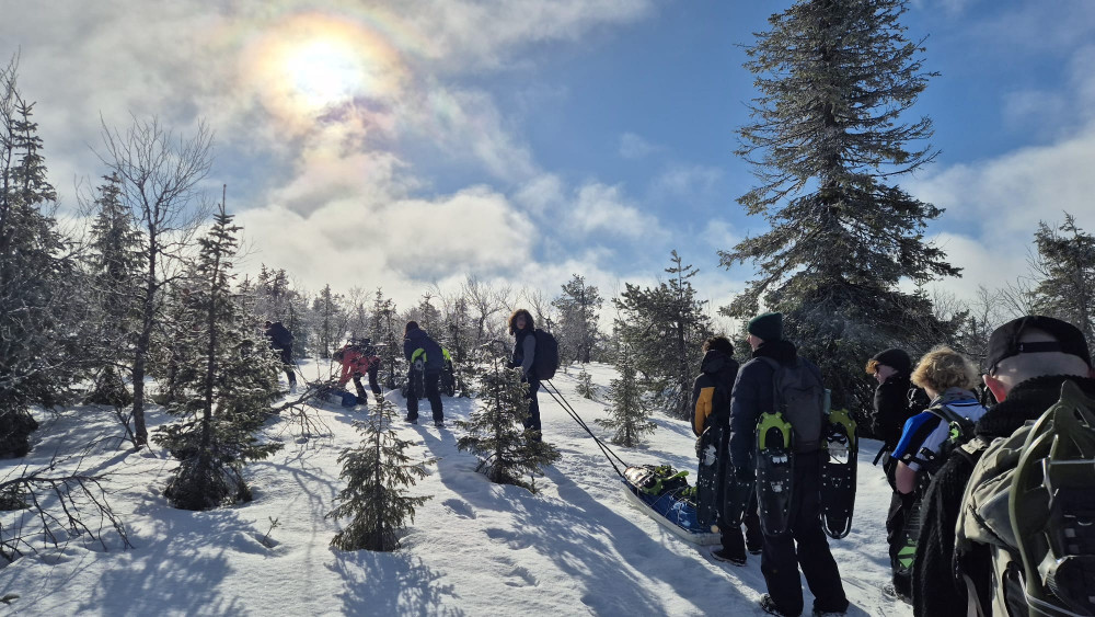 Students from Hampton Court House School braved sub-zero conditions in Finland's Arctic (credit: Image supplied). Students from Hampton Court House School braved sub-zero conditions in Finland's Arctic (credit: Image supplied).