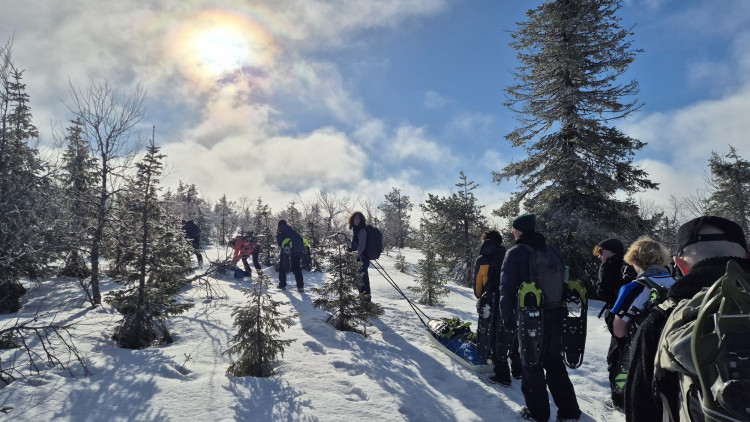 Students from Hampton Court House School braved sub-zero conditions in Finland's Arctic (credit: Image supplied).