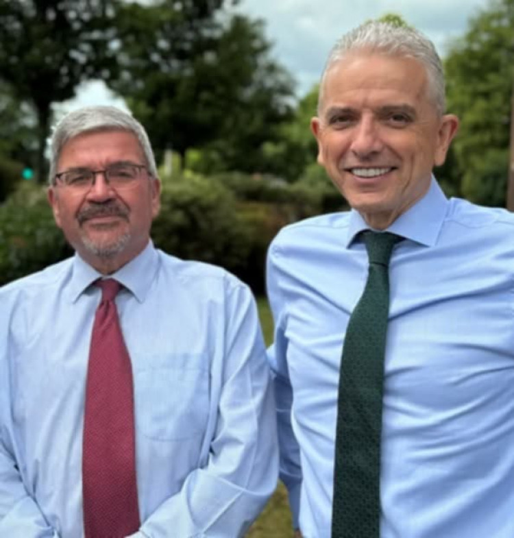 Cheshire East's leader, Nick Mannion (left), has said stability and a sustainable financial position for the council can only be achieved if all 82 councillors of all political persuasions work hard to achieve it (CEC).