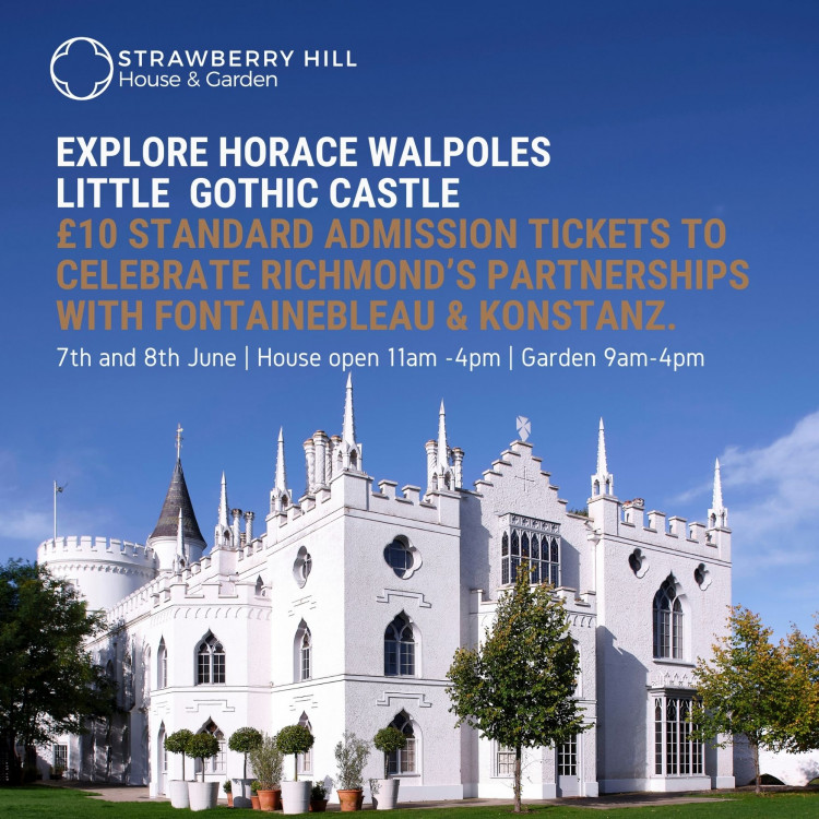 £10 General admission tickets for Strawberry Hill House Celebrating the Twinning weekend with Fontainbleau and Konstanz £10 General admission tickets for Strawberry Hill House Celebrating the Twinning weekend with Fontainbleau and Konstanz