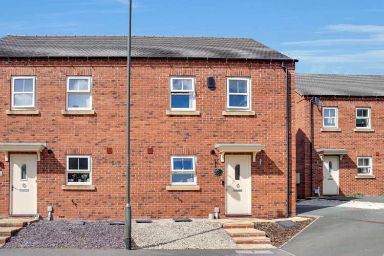 The semi-detached property is in Midway, five miles from Ashby de la Zouch.