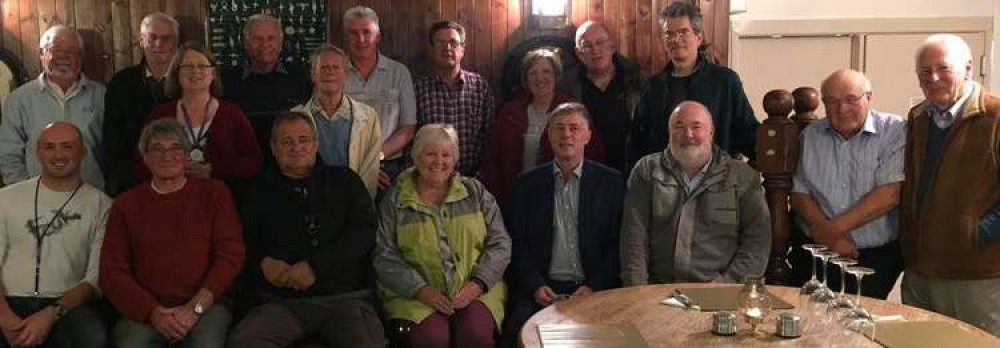 Bristol Pier (Shotley) steering group in 2015 after meeting in Bristol Arms Bristol Pier (Shotley) steering group in 2015 after meeting in Bristol Arms