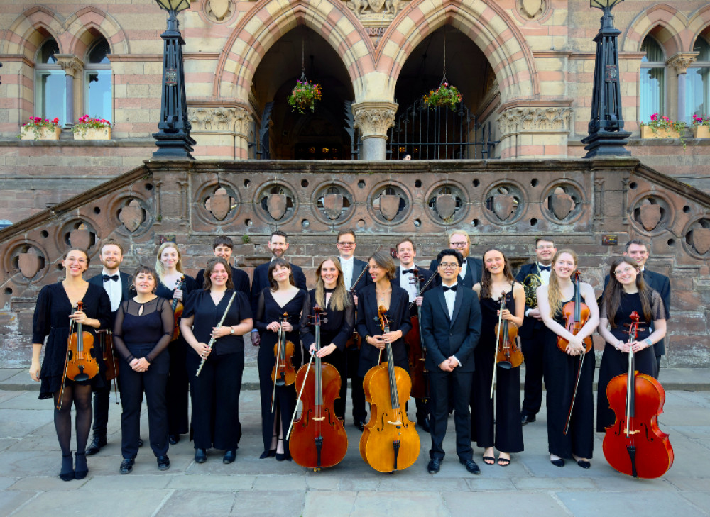 Violinist Philip Chidell is often seen performing in the shadow of Chester's iconic Eastgate Clock (Image via: Philip Chidell) Violinist Philip Chidell is often seen performing in the shadow of Chester's iconic Eastgate Clock (Image via: Philip Chidell)
