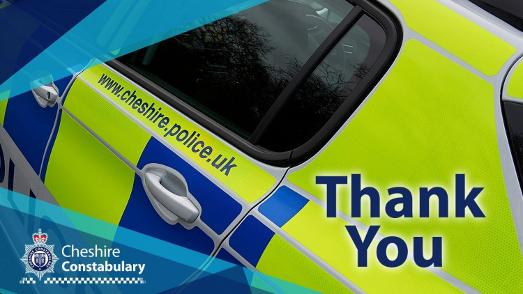 Cheshire Police has confirmed a 14-year-old girl from Crewe, missing since Tuesday 13 May, has been found safe and well (Cheshire Police).