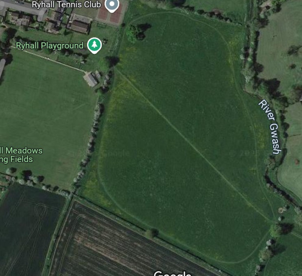 The field in Ryhall was hoped to become a Village Green (Photo: Google Maps) The field in Ryhall was hoped to become a Village Green (Photo: Google Maps)
