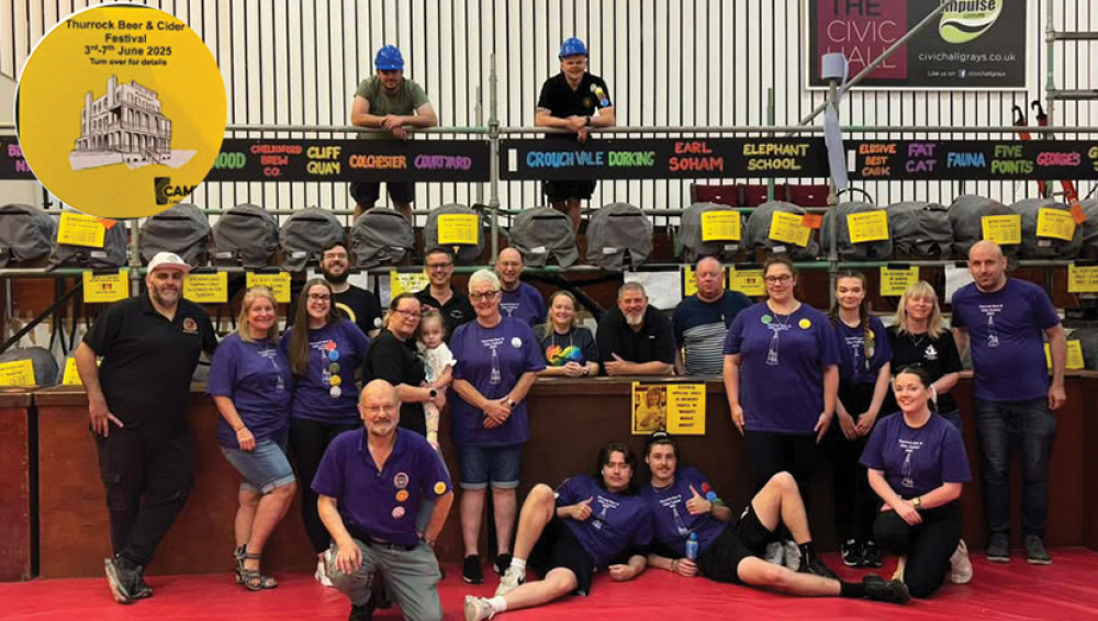 Camra members are ready to welcome guests for the 2025 Thurrock Beer and Cider Festival Camra members are ready to welcome guests for the 2025 Thurrock Beer and Cider Festival