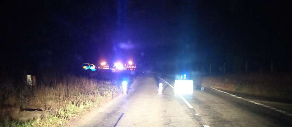 Police closed B1456 near Chelmondiston