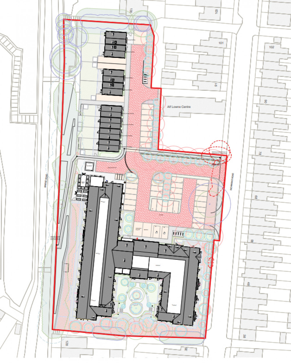 Plans for the site. Plans for the site.