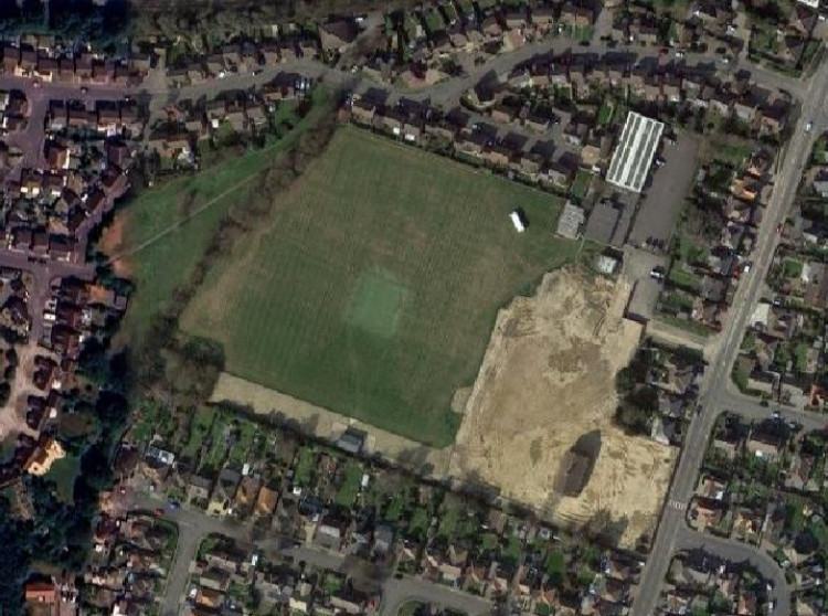 The school site.