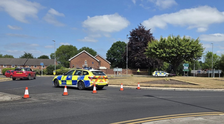 Police were called to a crash on West Road on Saturday, May 17 (Credit: Brian Millington)
