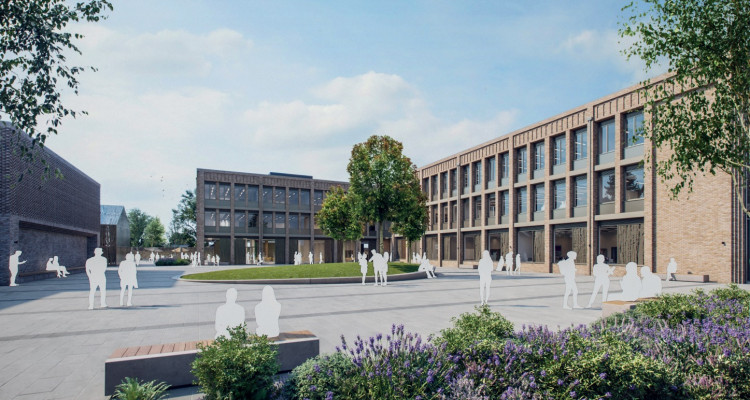 A visualisation of what Kneller Hall School could look like if plans are approved (credit: ADP Landscape/Dukes Education, provided in Richmond Council planning documents).