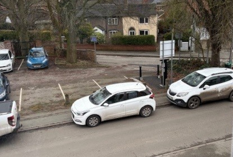 Empty spaces showing in Well Lane car park while cars are parking in Station Road to avoid car parking charges.  (Image supplied)